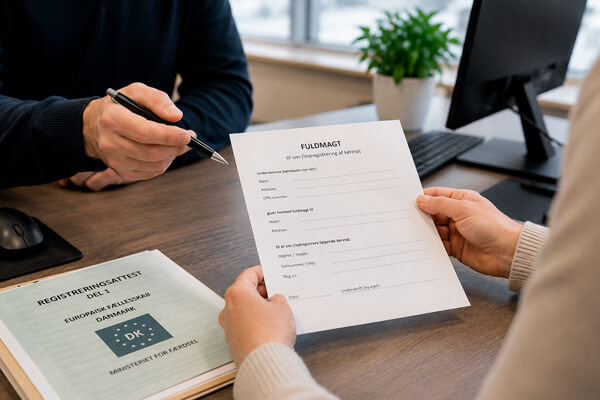 registrering fuldmagt