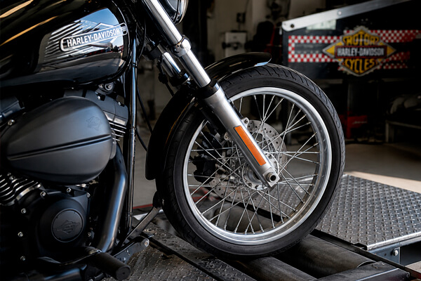 syn af motorcykel